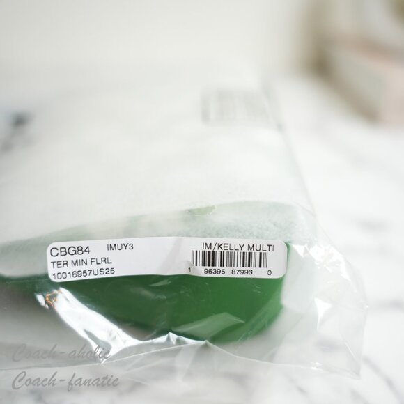 NWT Coach CBG84 Teri Mini Crossbody Bag With Floral Print in Kelly Multi - Picture 10 of 10